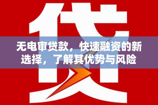 榆林无电审贷款，快速融资的新选择，了解其优势与风险