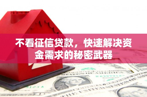 榆林不看征信贷款，快速解决资金需求的秘密武器