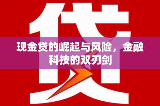 榆林现金贷的崛起与风险，金融科技的双刃剑