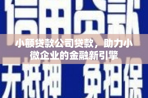 榆林小额贷款公司贷款，助力小微企业的金融新引擎