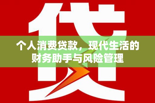 榆林个人消费贷款，现代生活的财务助手与风险管理